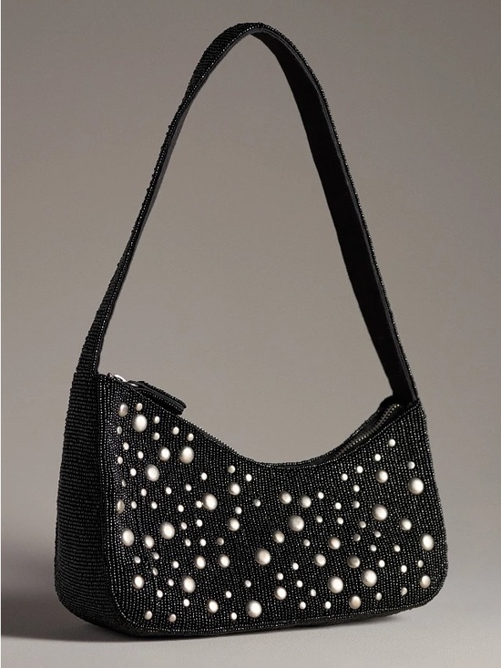 Anthropologie Handbags - by Anthropologie Asymmetric Beaded Shoulder Bag